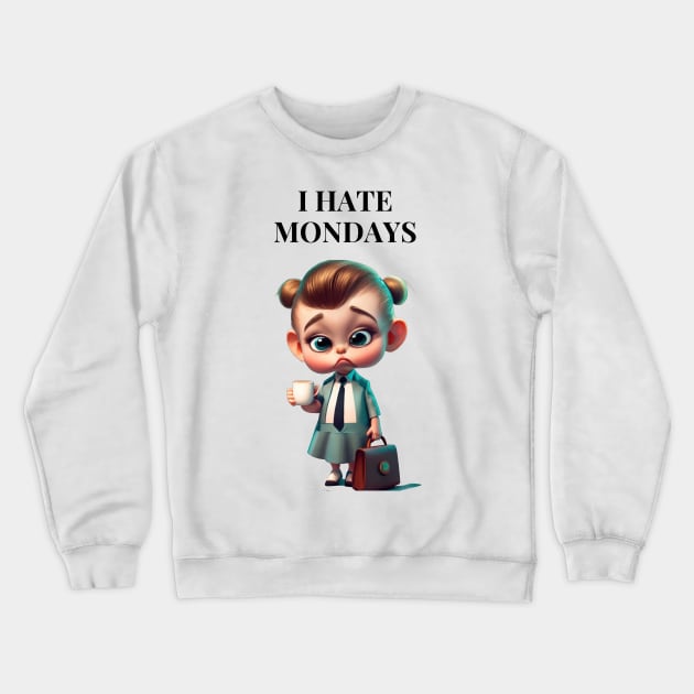 | Hate Mondays Crewneck Sweatshirt by TooplesArt